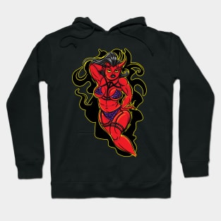 Thick or Thicc Demon Devil Girl Hoodie